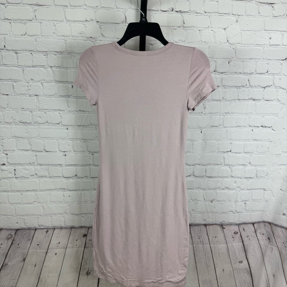 Aritzia Wilfred Free Light Purple Bodycon T-Shirt Dress Size Small - Picture 4 of 6